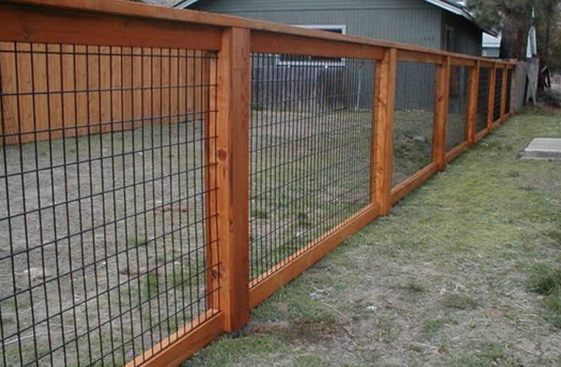 Horse panel fencing for a house.