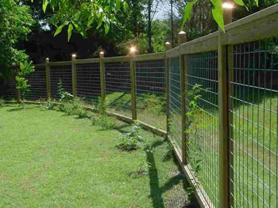This is wildlife sanctuary with welded wire fence.